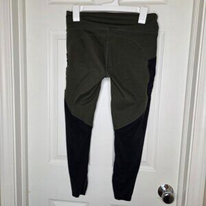 Fabletics Women's Medium Leggings Green and Black